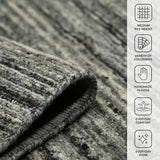 Amer Heaven HEA-5 Iron area rug - infographic view