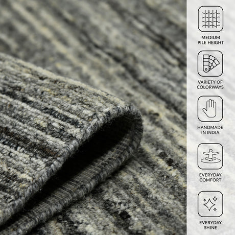 Amer Heaven HEA-5 Iron area rug - infographic view
