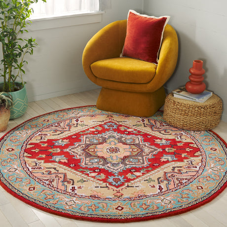 Safavieh Heritage Hg625R Red/Blue Rug.