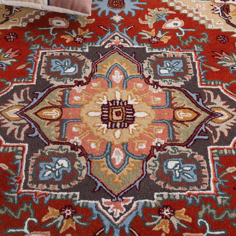 Safavieh Heritage Hg625U Red/Pink Rug.