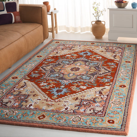 Safavieh Heritage Hg625U Red/Pink Rug.