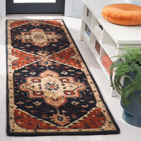 Safavieh Heritage Hg929N Navy/Red Rug.