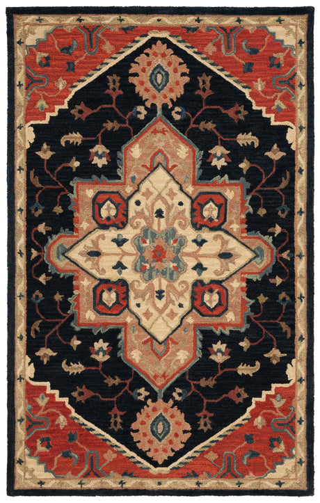 Safavieh Heritage Hg929N Navy/Red Rug.