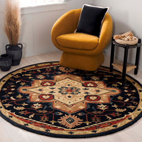 Safavieh Heritage Hg929N Navy/Red Rug.