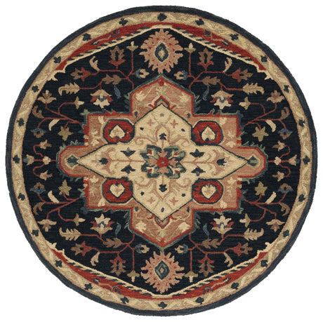 Safavieh Heritage Hg929N Navy/Red Rug.