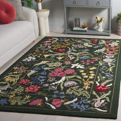 Safavieh Chelsea Hk335Y Green/Pink Area Rug