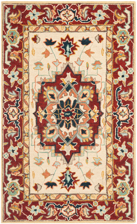 Safavieh Chelsea Hk709A Red/Ivory Area Rug