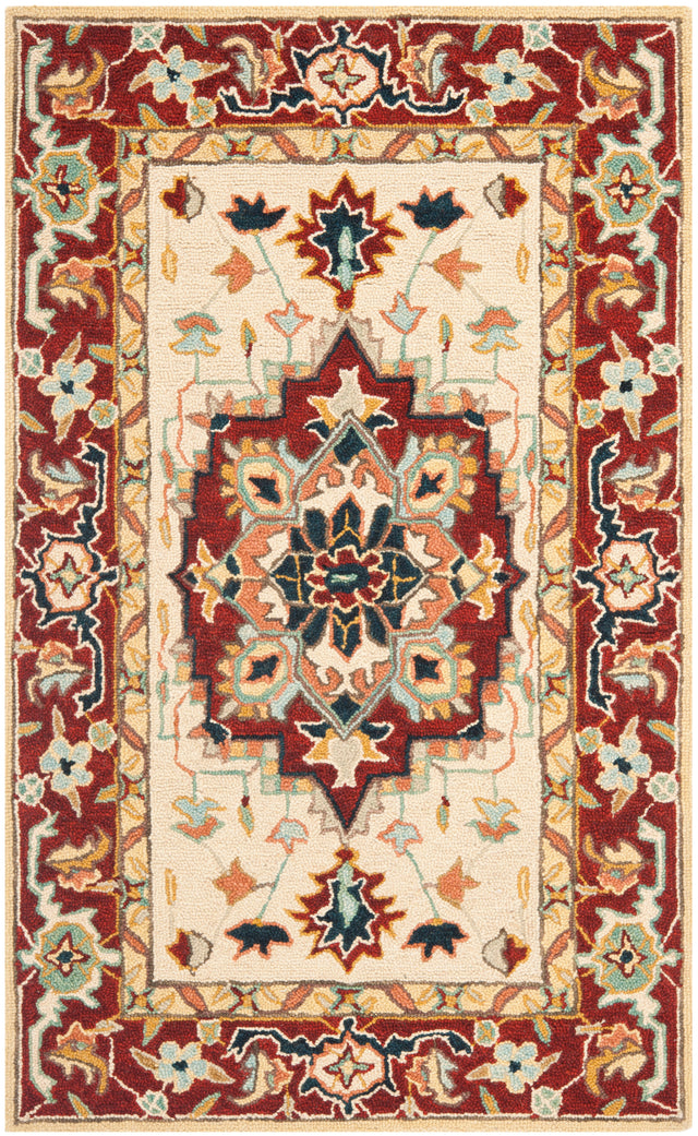 Safavieh Chelsea Hk709A Red/Ivory Area Rug