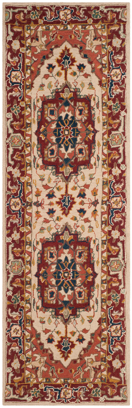 Safavieh Chelsea Hk709A Red/Ivory Area Rug