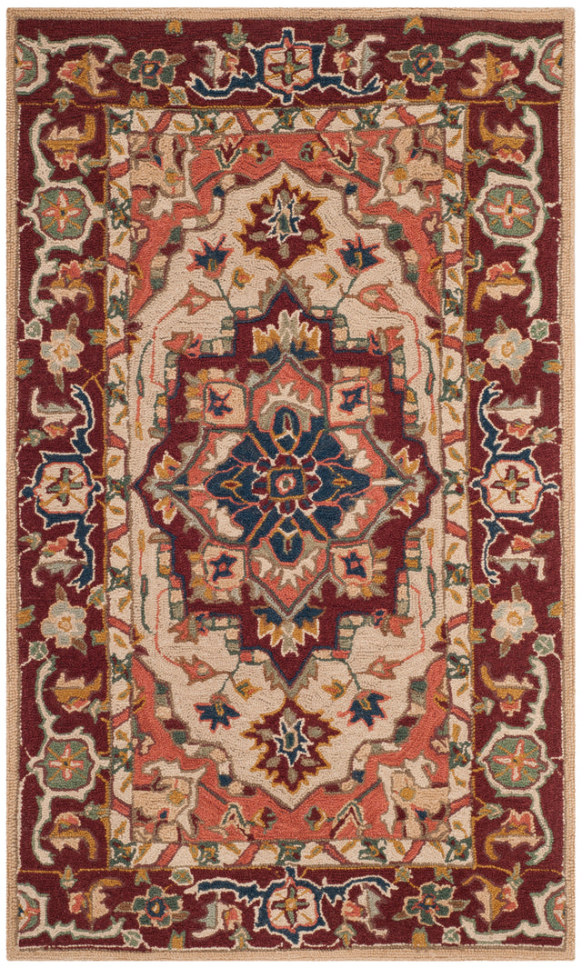 Safavieh Chelsea Hk709A Red/Ivory Area Rug