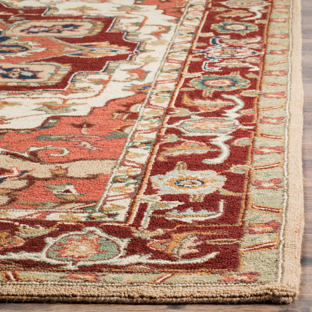 Safavieh Chelsea Hk709A Red/Ivory Area Rug