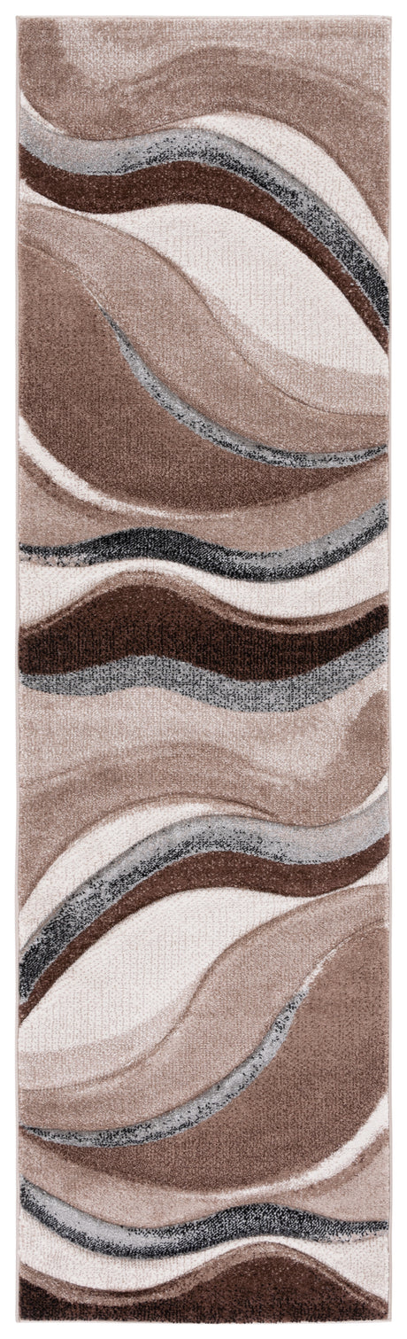 Safavieh Hollywood Hlw718P Brown/Ivory Rug.