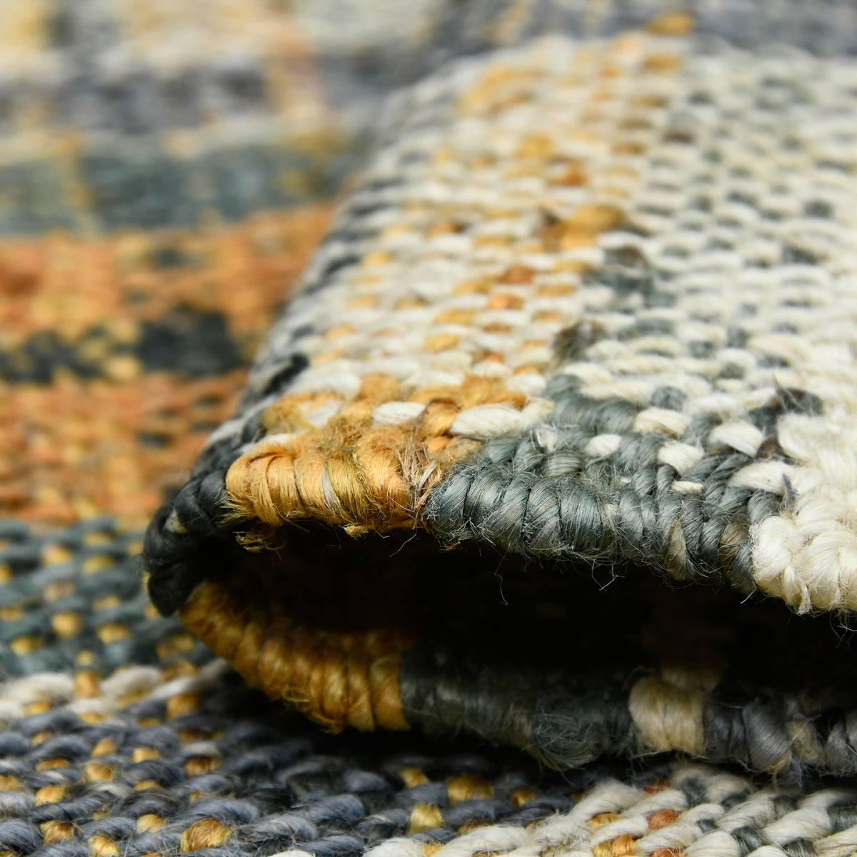 Amer Hampton HMP-1 Olive area rug - rolled view
