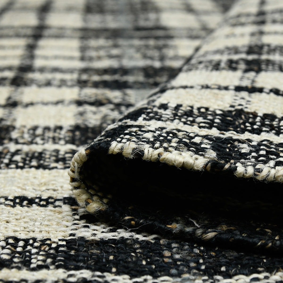 Amer Hampton HMP-2 Charcoal area rug - rolled view