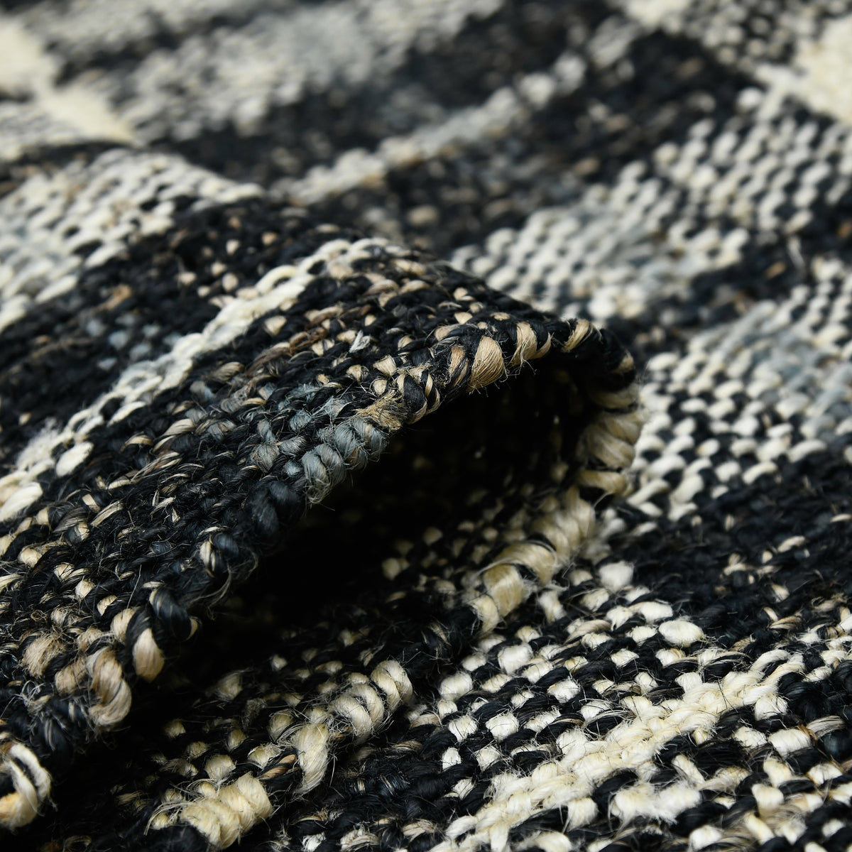 Amer Hampton HMP-2 Charcoal area rug - rolled view