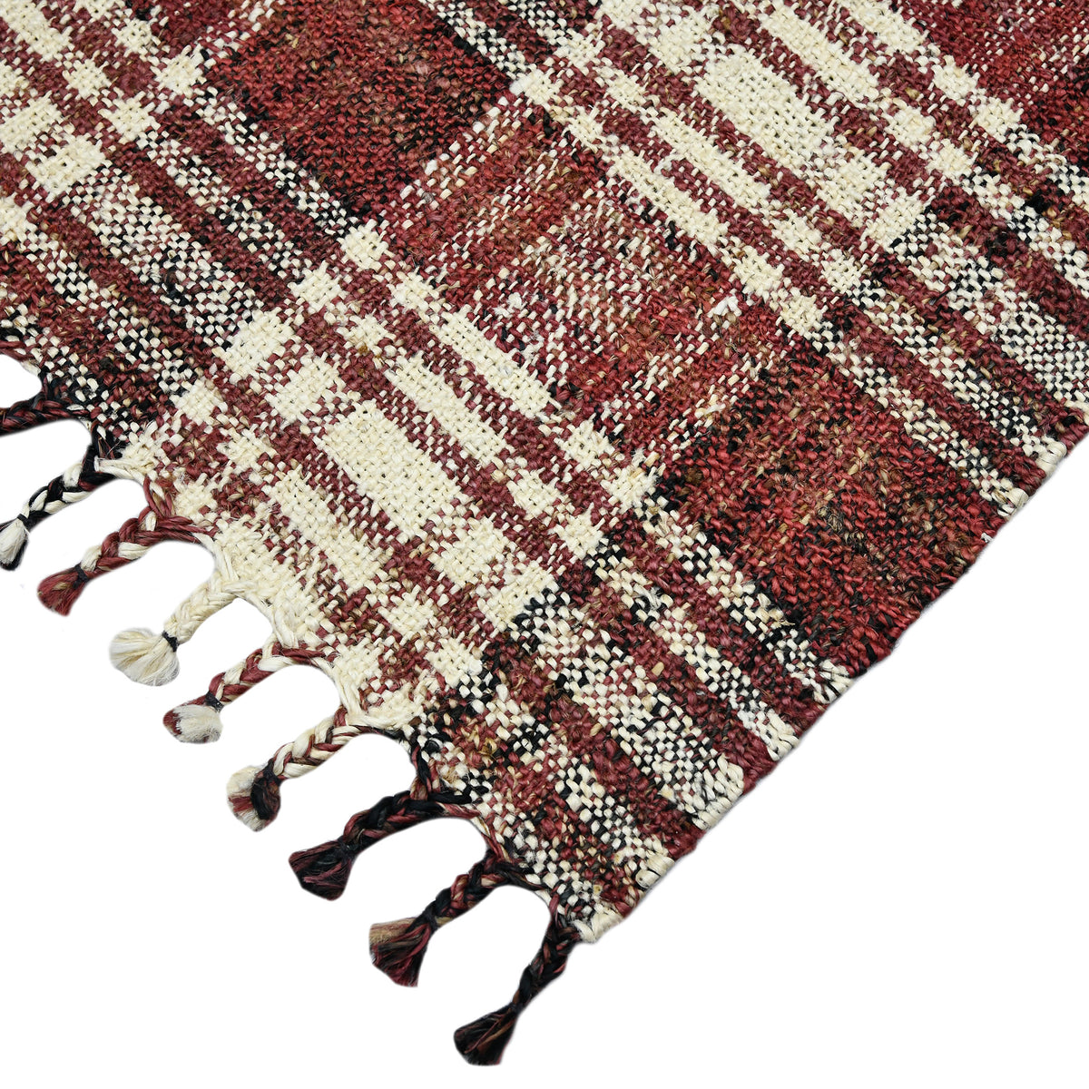 Amer Hampton HMP-4 Brick Red area rug - corner view
