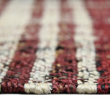 Amer Hampton HMP-4 Brick Red area rug - profile view