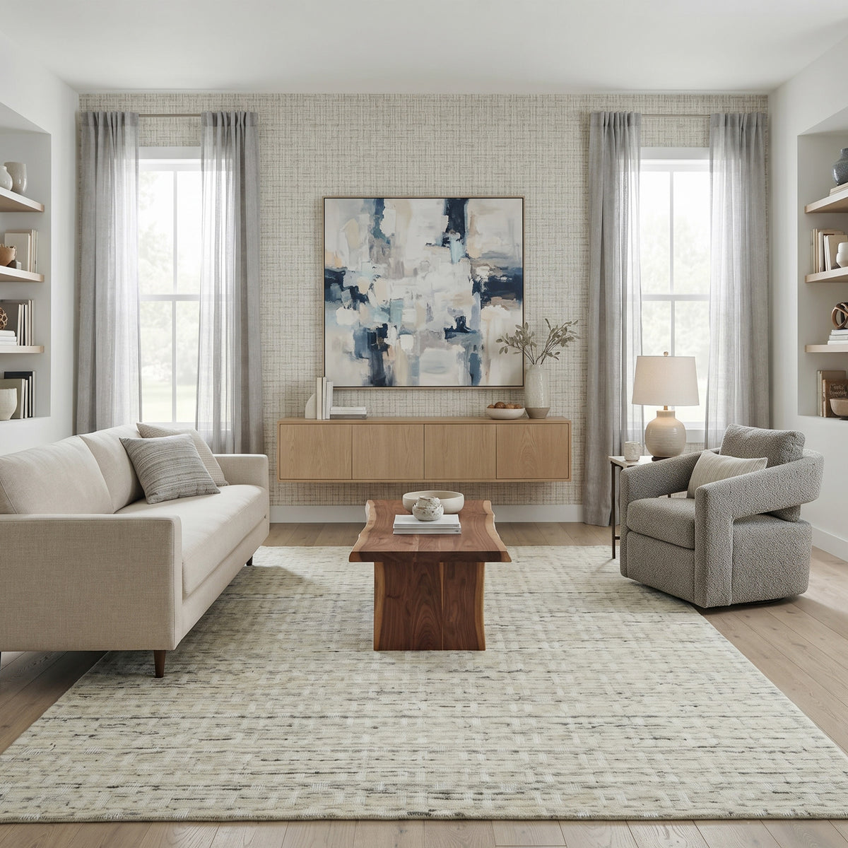 Amer Houston HOU-2 Beige area rug - lifestyle view