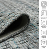 Amer Houston HOU-6 Turq Gray area rug - infographic view