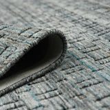 Amer Houston HOU-6 Turq Gray area rug - rolled view