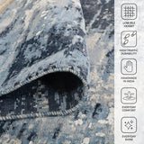 Amer Hermitage HRM-1 Blue Sapphire area rug - infographic view