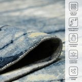 Amer Hermitage HRM-9 Blue Sapphire area rug - infographic view