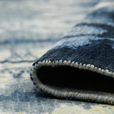 Amer Hermitage HRM-9 Blue Sapphire area rug - rolled view