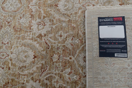 Dynamic Rugs Hudson 1480 Power Loomed Transitional Gold/Cream Rug