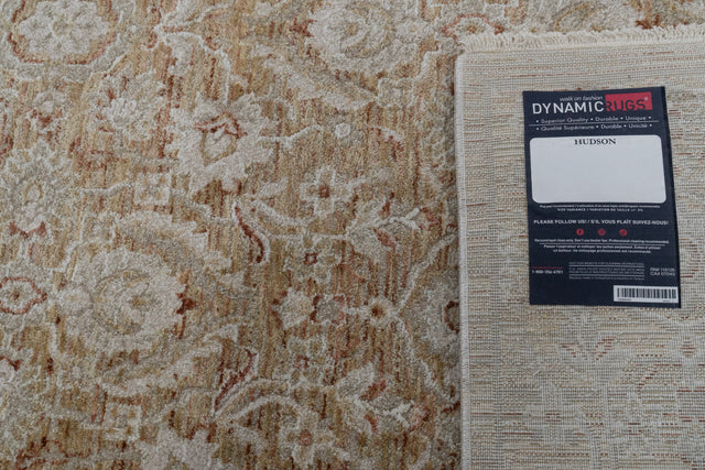 Dynamic Rugs Hudson 1480 Power Loomed Transitional Gold/Cream Rug