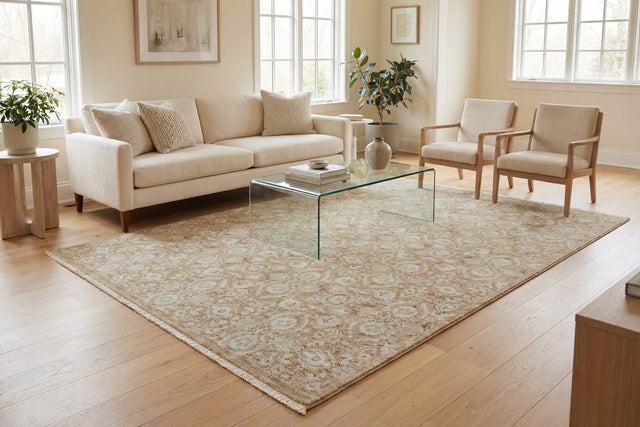 Dynamic Rugs Hudson 1480 Power Loomed Transitional Gold/Cream Rug