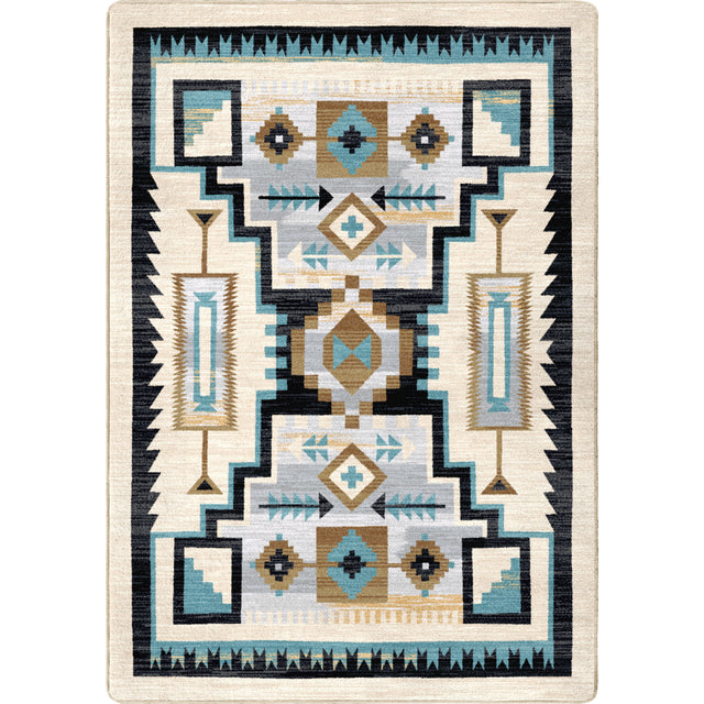 American Dakota Head Winds Turquoise Rug