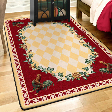 American Dakota High Country Rooster Yellow Rug