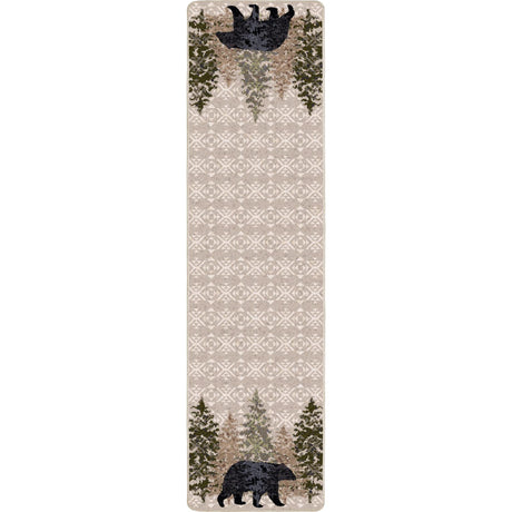American Dakota High Point Bear Stone Rug