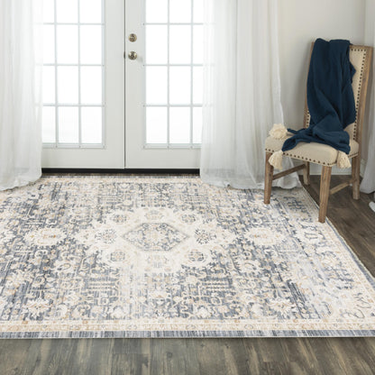 Rizzy Iconic Ico757 Blue Area Rug