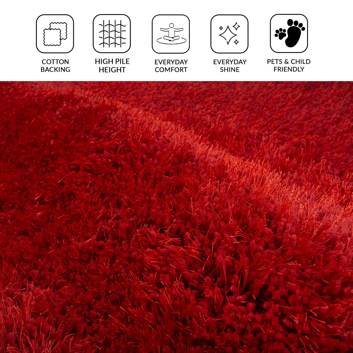 Amer Illustrations ILT-1 Red area rug - infographic view