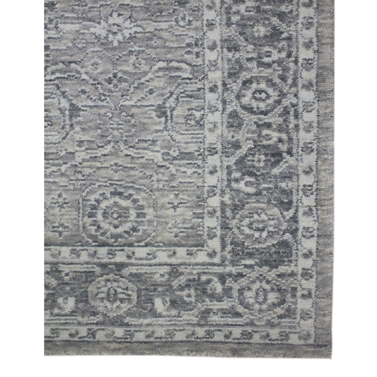 Amer Inara INA-10 Light Gray area rug - corner view