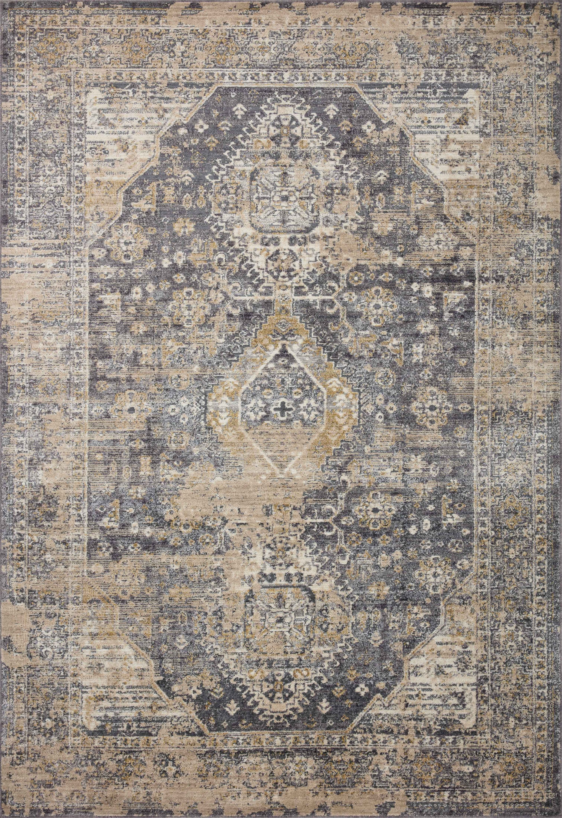 Loloi Indra Ina-03 Charcoal/Natural Area Rug