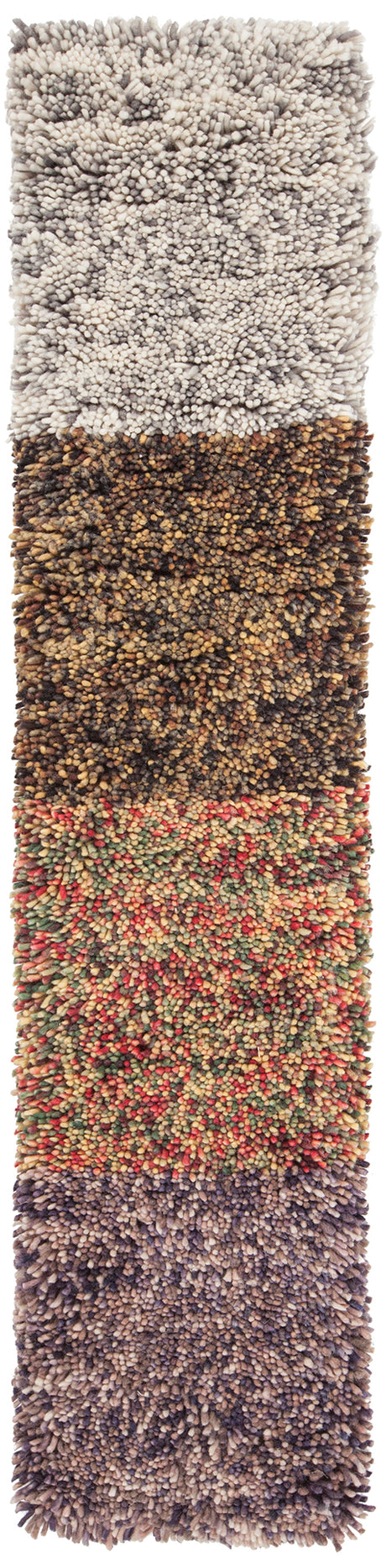 Chandra Izzie Izz-45301 Brown / Yellow / Charcoal Rug - sample color blanket