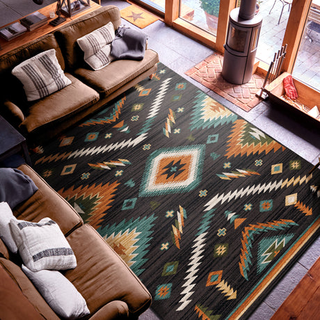 American Dakota Interlaced Horizon Gem Rug