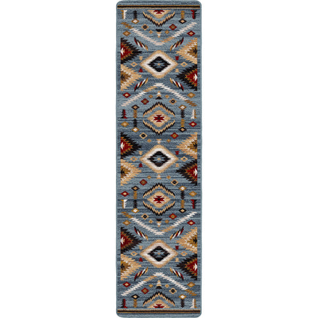 American Dakota Interlaced Horizon Gray Stone Rug