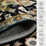 Amer Jackson JAC-2 Black area rug - infographic view