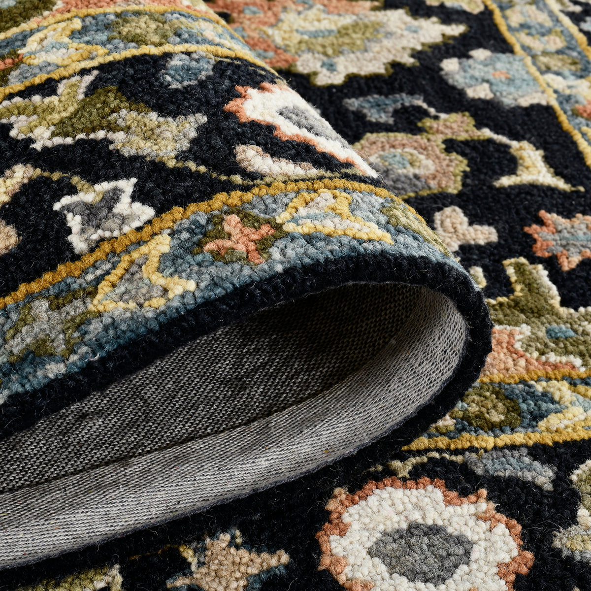 Amer Jackson JAC-2 Black area rug - rolled view