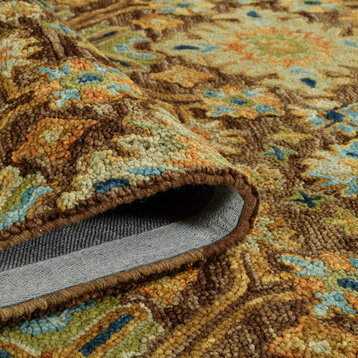 Amer Jackson JAC-4 Brown area rug - rolled view