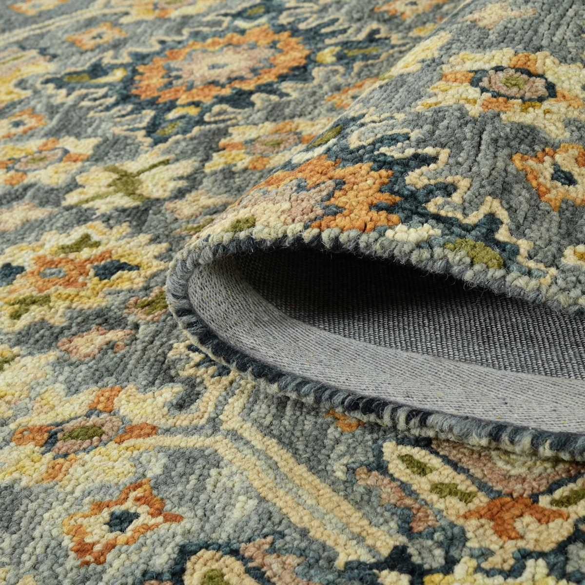 Amer Jackson JAC-5 Gray area rug - rolled view