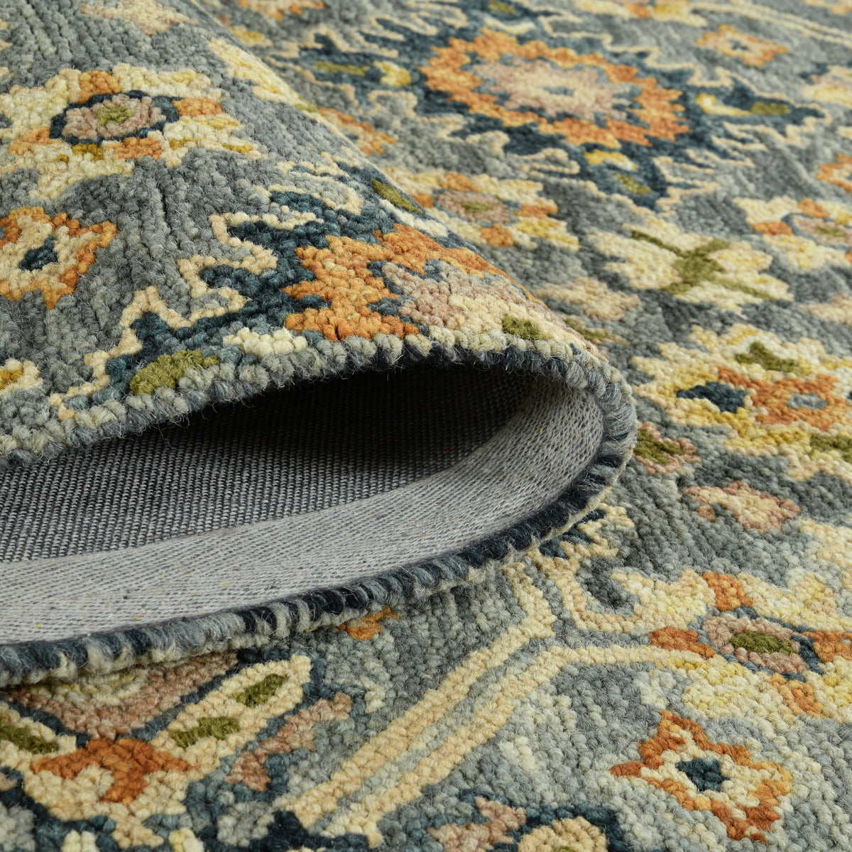 Amer Jackson JAC-5 Gray area rug - rolled view