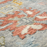 Amer Jaigarh JAI-17 Pigeon Gray / Pebble Gray area rug - close-up view