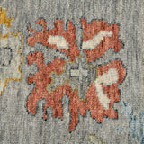 Amer Jaigarh JAI-17 Pigeon Gray / Pebble Gray area rug - color swatch view