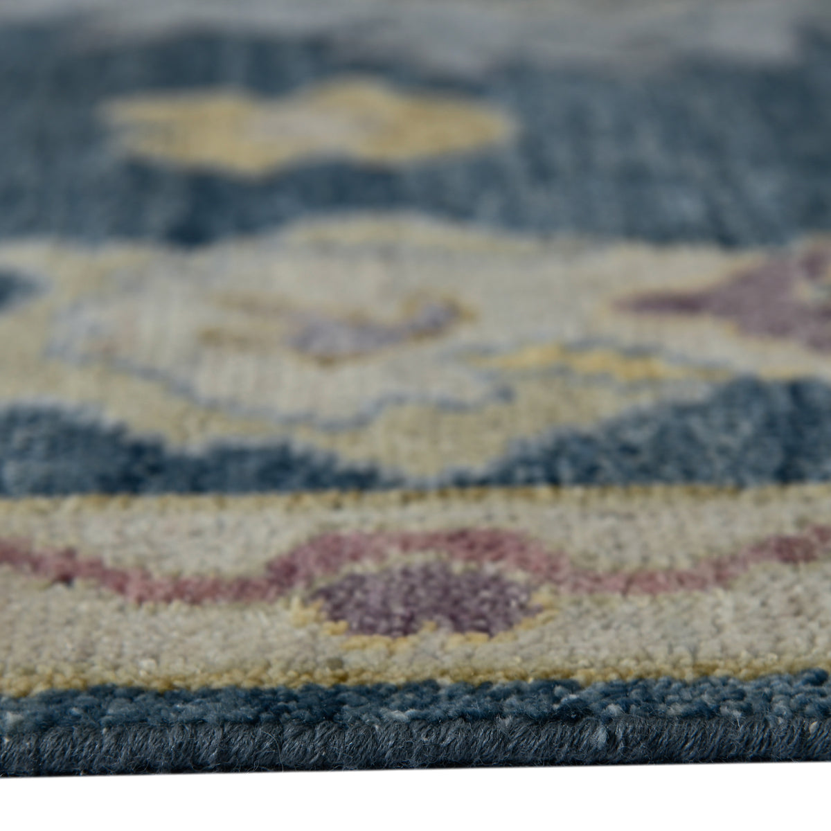 Amer Jaigarh JAI-20 Medium Blue area rug - profile view