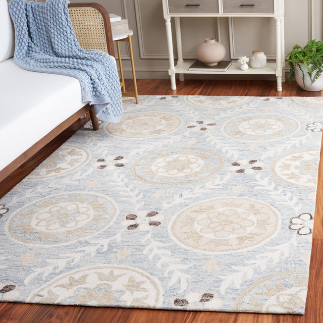 Safavieh Jardin Jar755G Light Grey/Ivory Rug.