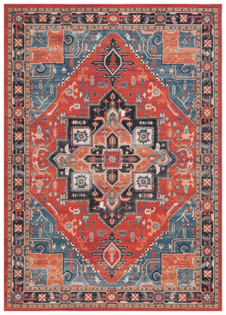 Safavieh Journey Jny102P Rust/Blue Black Rug.